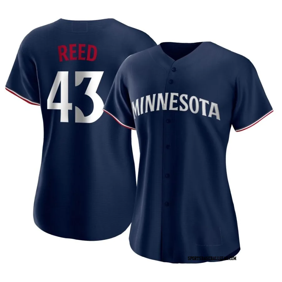 Addison Reed Women's Minnesota Twins Navy Replica Alternate Jersey