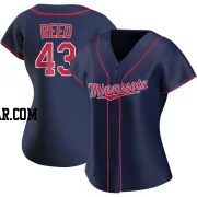 Addison Reed Women's Minnesota Twins Navy Replica Alternate Team Jersey