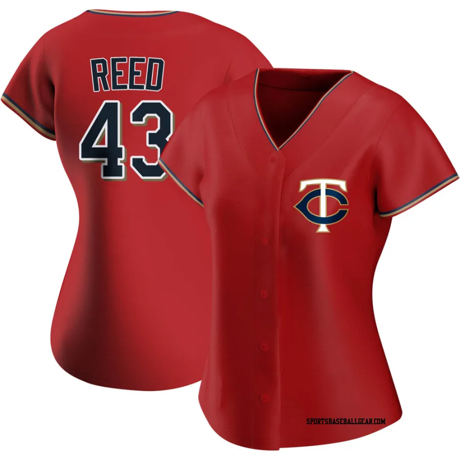 Addison Reed Women's Minnesota Twins Red Authentic Alternate Jersey