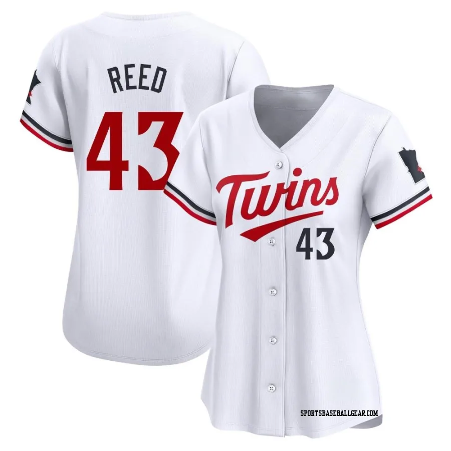 Addison Reed Women's Minnesota Twins White Limited Home Jersey