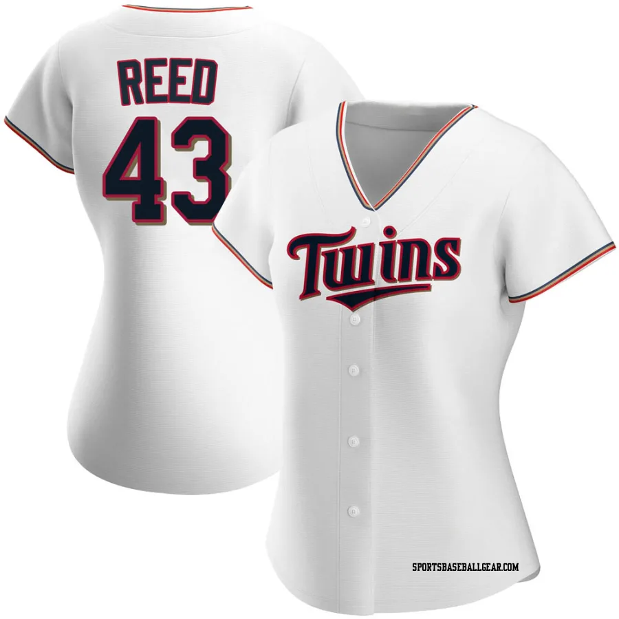 Addison Reed Women's Minnesota Twins White Replica Home Jersey