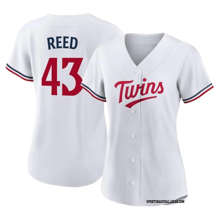 Addison Reed Women's Minnesota Twins White Replica Home Jersey