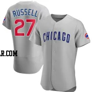 Addison Russell Men's Chicago Cubs Gray Authentic Road Jersey