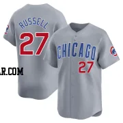 Addison Russell Men's Chicago Cubs Gray Limited Road Jersey