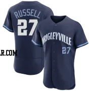 Addison Russell Men's Chicago Cubs Navy Authentic 2021 City Connect Jersey