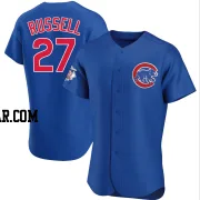 Addison Russell Men's Chicago Cubs Royal Authentic Alternate Jersey