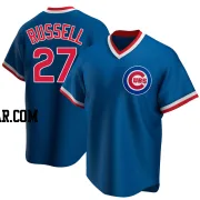 Addison Russell Men's Chicago Cubs Royal Replica Road Cooperstown Collection Jersey