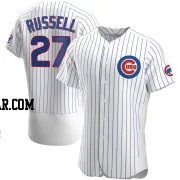 Addison Russell Men's Chicago Cubs White Authentic Home Jersey