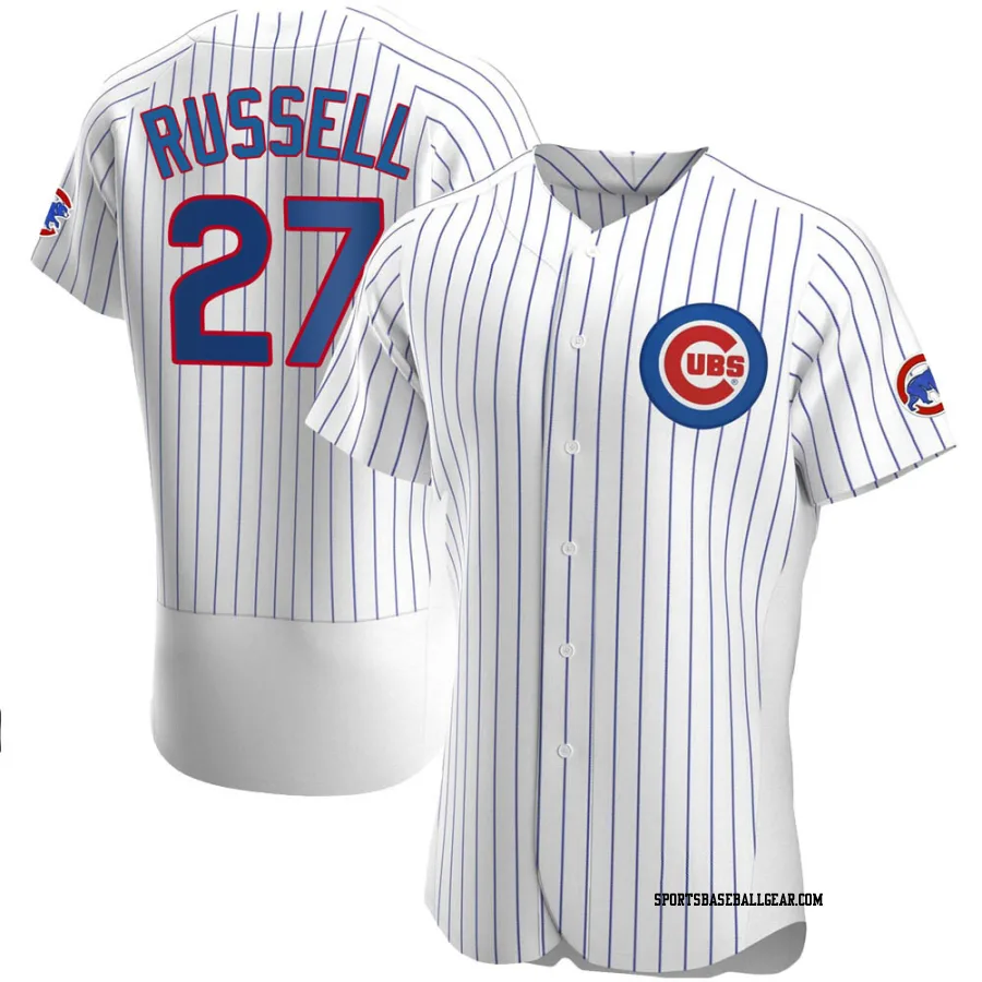 Addison Russell Men's Chicago Cubs White Authentic Home Jersey