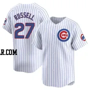 Addison Russell Men's Chicago Cubs White Limited Home Jersey