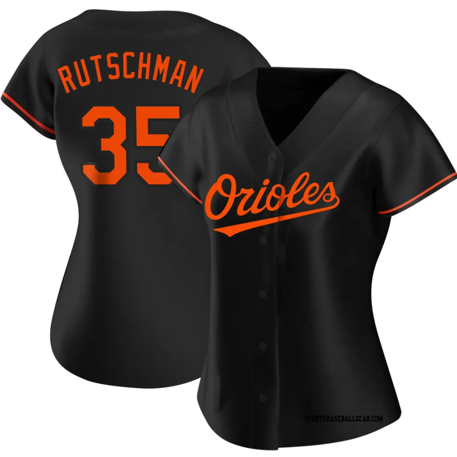 Adley Rutschman Women's Baltimore Orioles Black Authentic Alternate Jersey