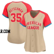 Adley Rutschman Women's Baltimore Orioles Cream Limited American League 2024 All-Star Game Jersey