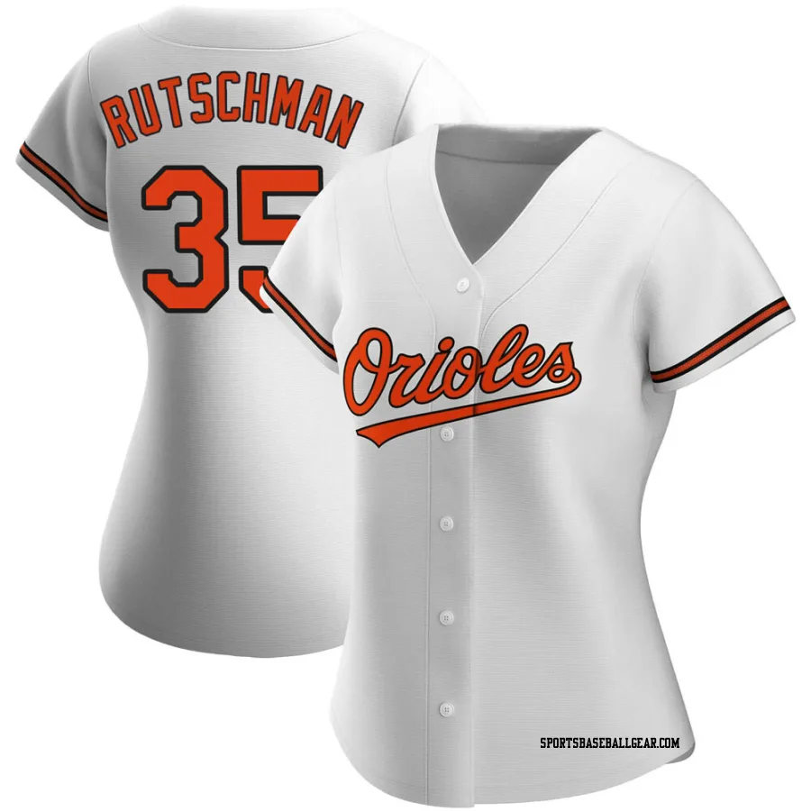 Adley Rutschman Women's Baltimore Orioles White Authentic Home Jersey