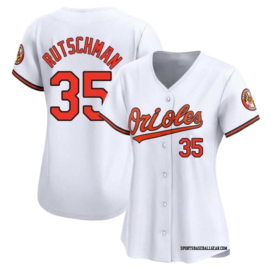 Adley Rutschman Women's Baltimore Orioles White Limited Home Jersey