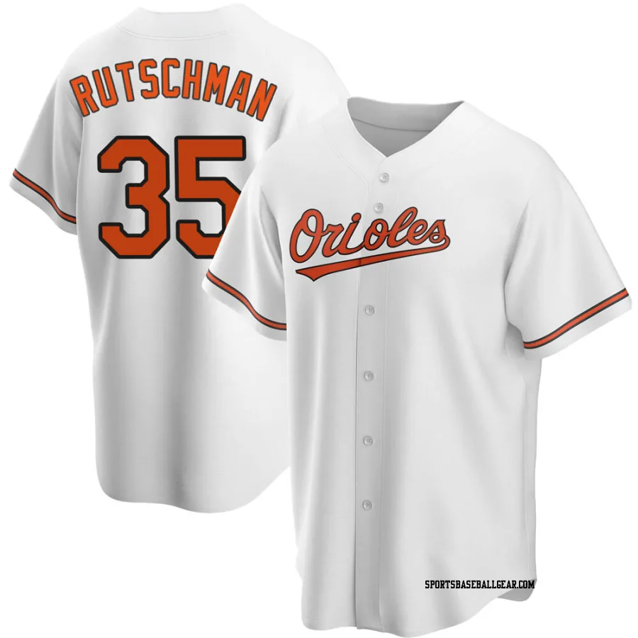 Adley Rutschman Youth Baltimore Orioles White Replica Home Jersey