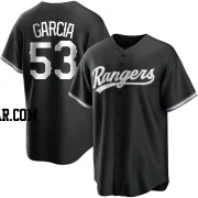 Adolis Garcia Men's Texas Rangers Black/White Replica Jersey