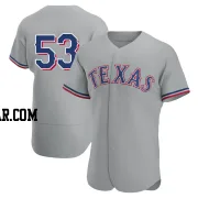 Adolis Garcia Men's Texas Rangers Gray Authentic Road Jersey