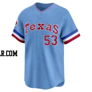 Adolis Garcia Men's Texas Rangers Light Blue Limited Cooperstown Collection Jersey