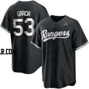 Adolis Garcia Men's Texas Rangers White Replica Black 2023 World Series Jersey