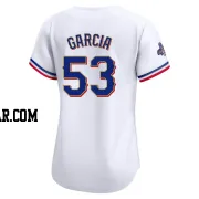 Adolis Garcia Women's Texas Rangers Gold Limited White 2024 Collection Jersey