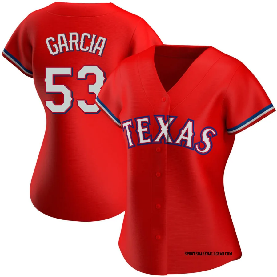 Adolis Garcia Women's Texas Rangers Red Replica Alternate Jersey