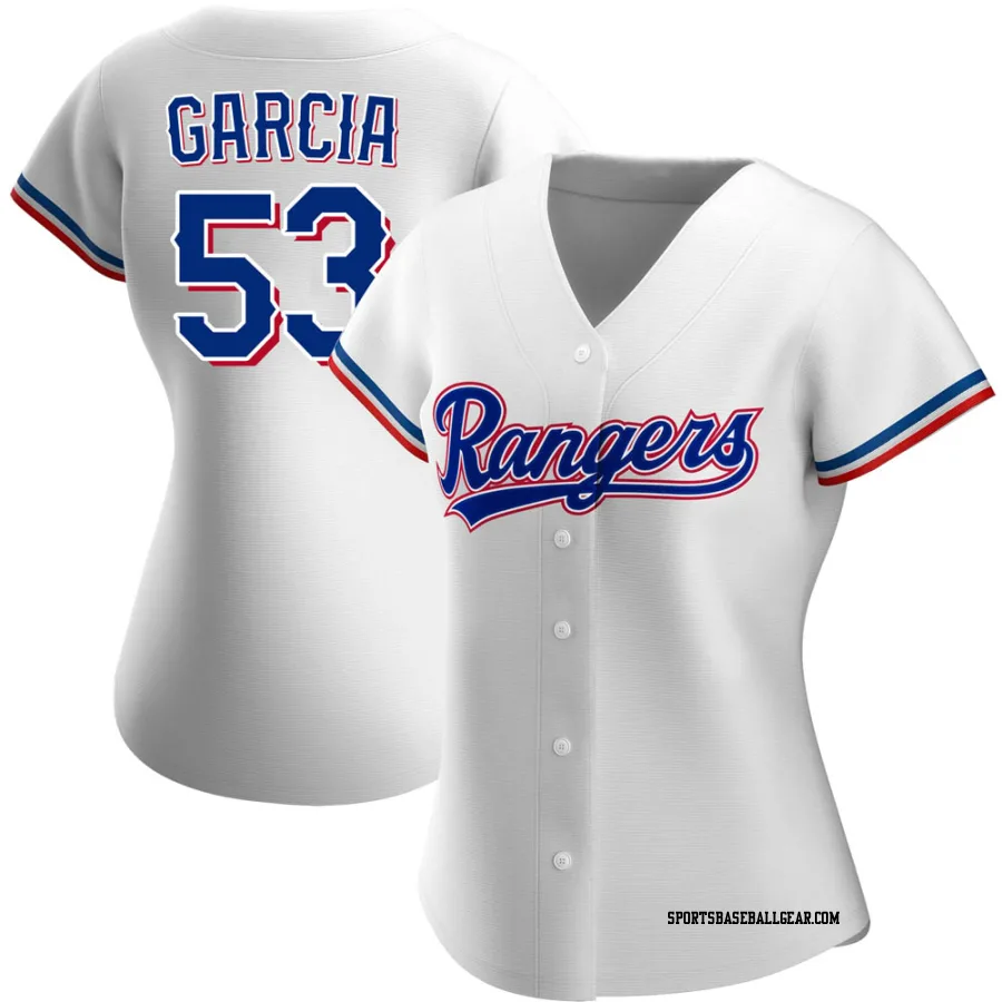 Adolis Garcia Women's Texas Rangers White Authentic Home Jersey