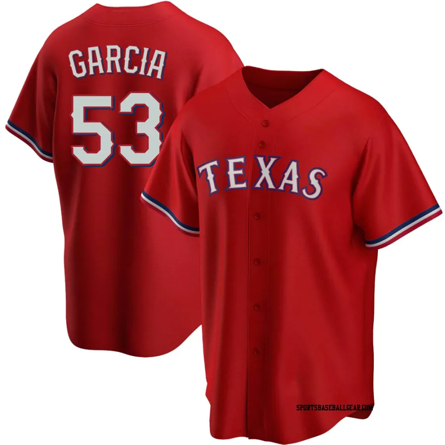 Adolis Garcia Youth Texas Rangers Red Replica Alternate Jersey