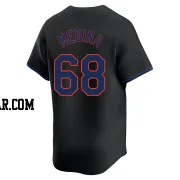 Adonis Medina Men's New York Mets Black Limited Alternate Jersey