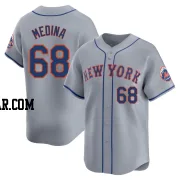 Adonis Medina Men's New York Mets Gray Limited Away Jersey