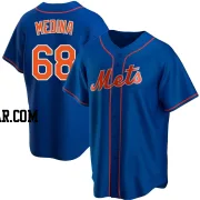 Adonis Medina Men's New York Mets Royal Replica Alternate Jersey