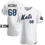 Adonis Medina Men's New York Mets White Authentic Home Jersey