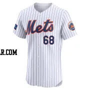 Adonis Medina Men's New York Mets White Elite Home Patch Jersey