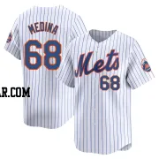 Adonis Medina Men's New York Mets White Limited Home Jersey