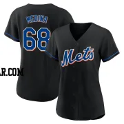 Adonis Medina Women's New York Mets Black Authentic 2022 Alternate Jersey