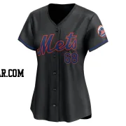 Adonis Medina Women's New York Mets Black Limited Alternate Jersey