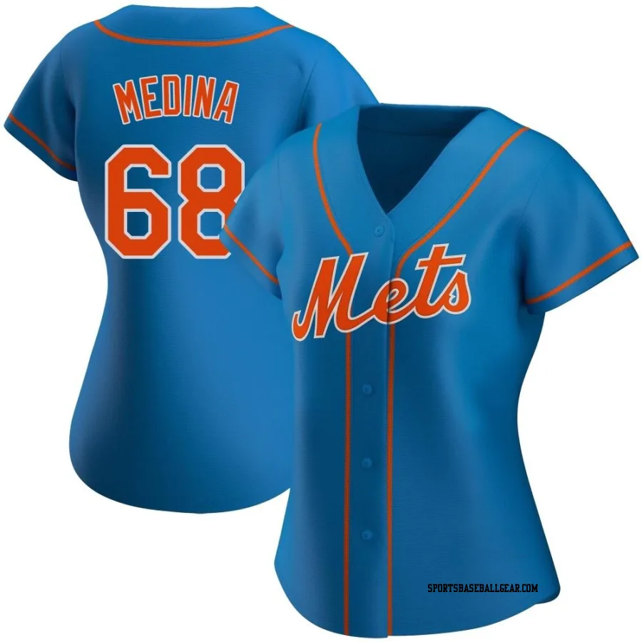 Adonis Medina Women's New York Mets Royal Authentic Alternate Jersey