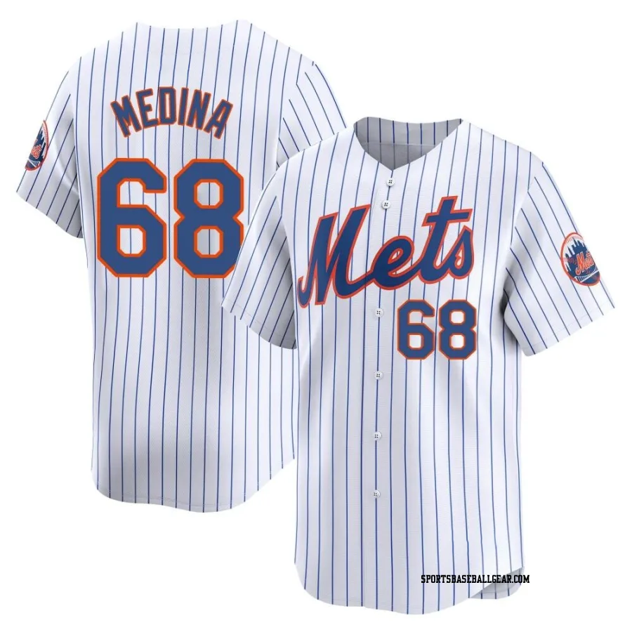 Adonis Medina Youth New York Mets White Limited Home Jersey