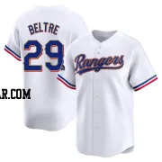 Adrian Beltre Men's Texas Rangers Gold Limited White 2024 Collection Jersey