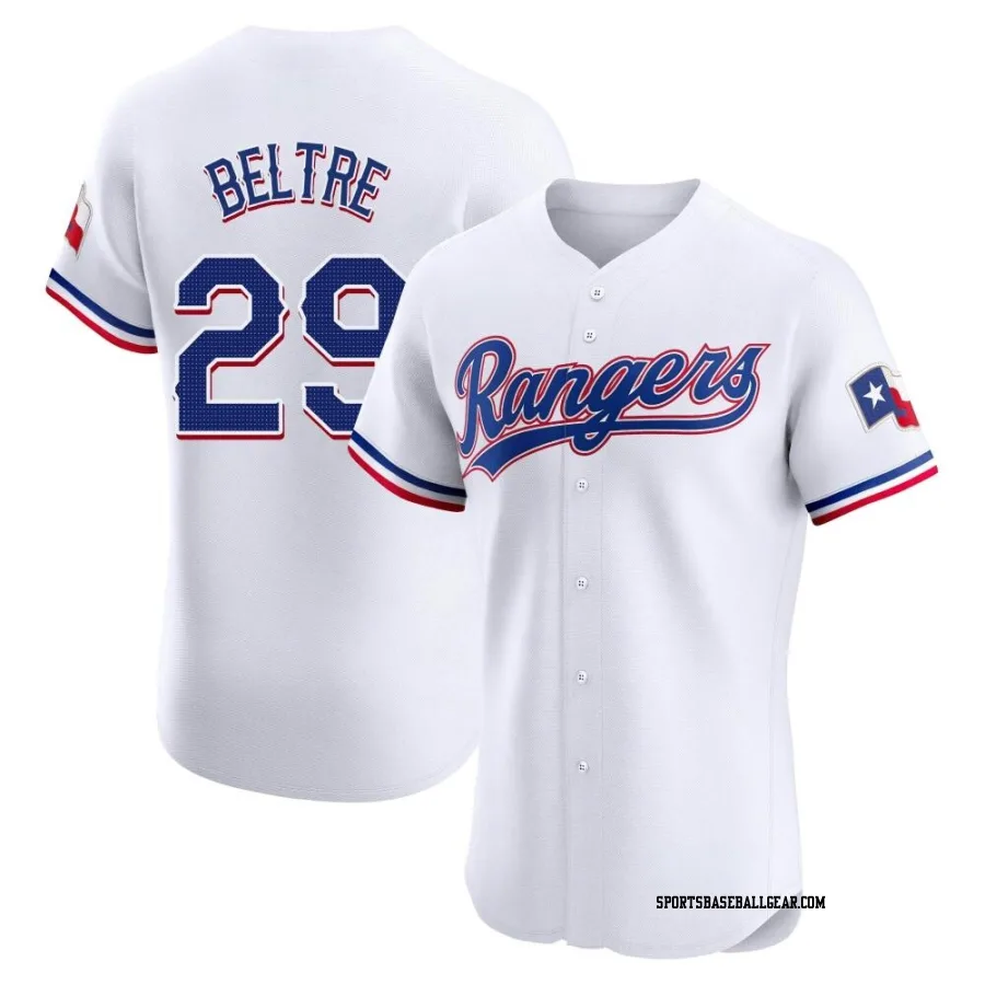 Adrian Beltre Men's Texas Rangers White Elite Home Jersey