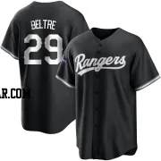 Adrian Beltre Men's Texas Rangers White Replica Black 2023 World Series Champions Jersey