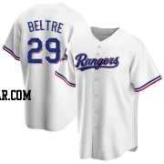 Adrian Beltre Men's Texas Rangers White Replica Home 2023 World Series Champions Jersey