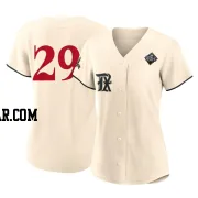 Adrian Beltre Women's Texas Rangers Cream Authentic 2023 City Connect 2023 World Series Jersey