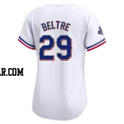 Adrian Beltre Women's Texas Rangers Gold Limited White 2024 Collection Jersey