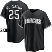 Adrian Del Castillo Men's Arizona Diamondbacks Black/White Replica Jersey