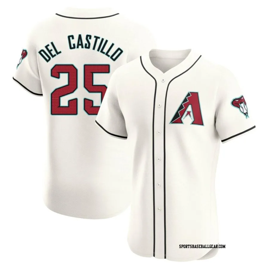 Adrian Del Castillo Men's Arizona Diamondbacks Cream Elite Home Jersey