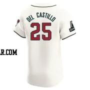 Adrian Del Castillo Men's Arizona Diamondbacks Cream Elite Home Patch Jersey