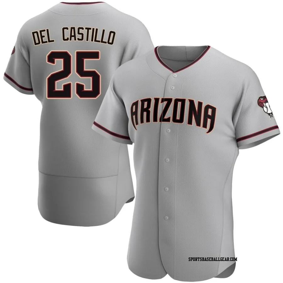 Adrian Del Castillo Men's Arizona Diamondbacks Gray Authentic Road Jersey