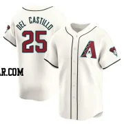 Adrian Del Castillo Men's Arizona Diamondbacks White Limited Home Jersey