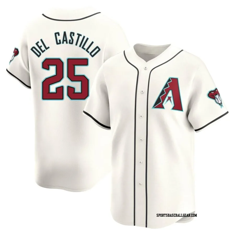 Adrian Del Castillo Men's Arizona Diamondbacks White Limited Home Jersey