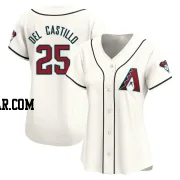 Adrian Del Castillo Women's Arizona Diamondbacks White Limited Home Jersey